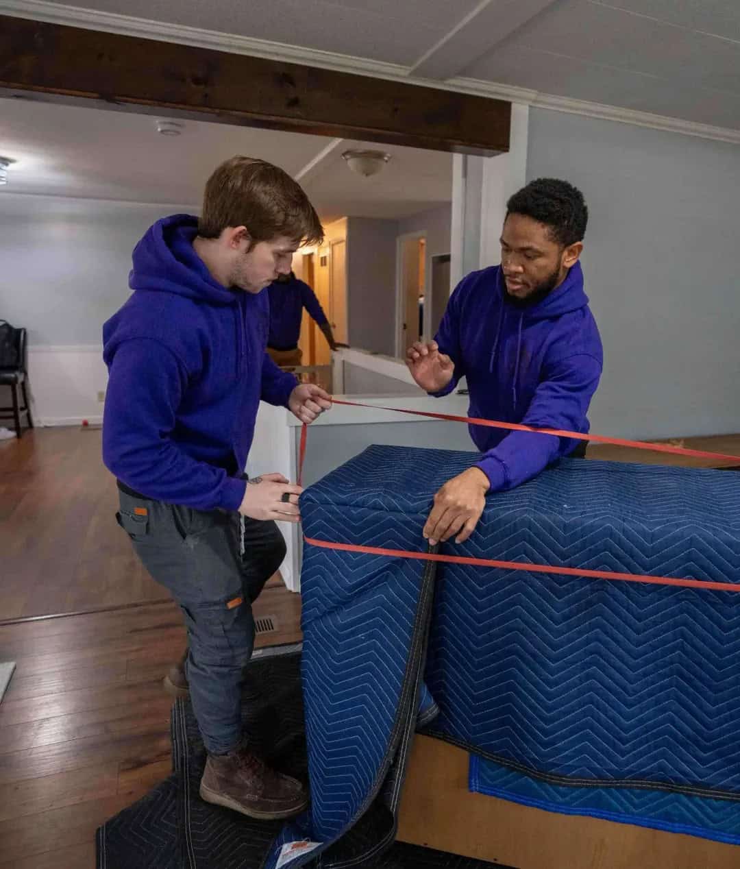 labor only wrapping furniture to load