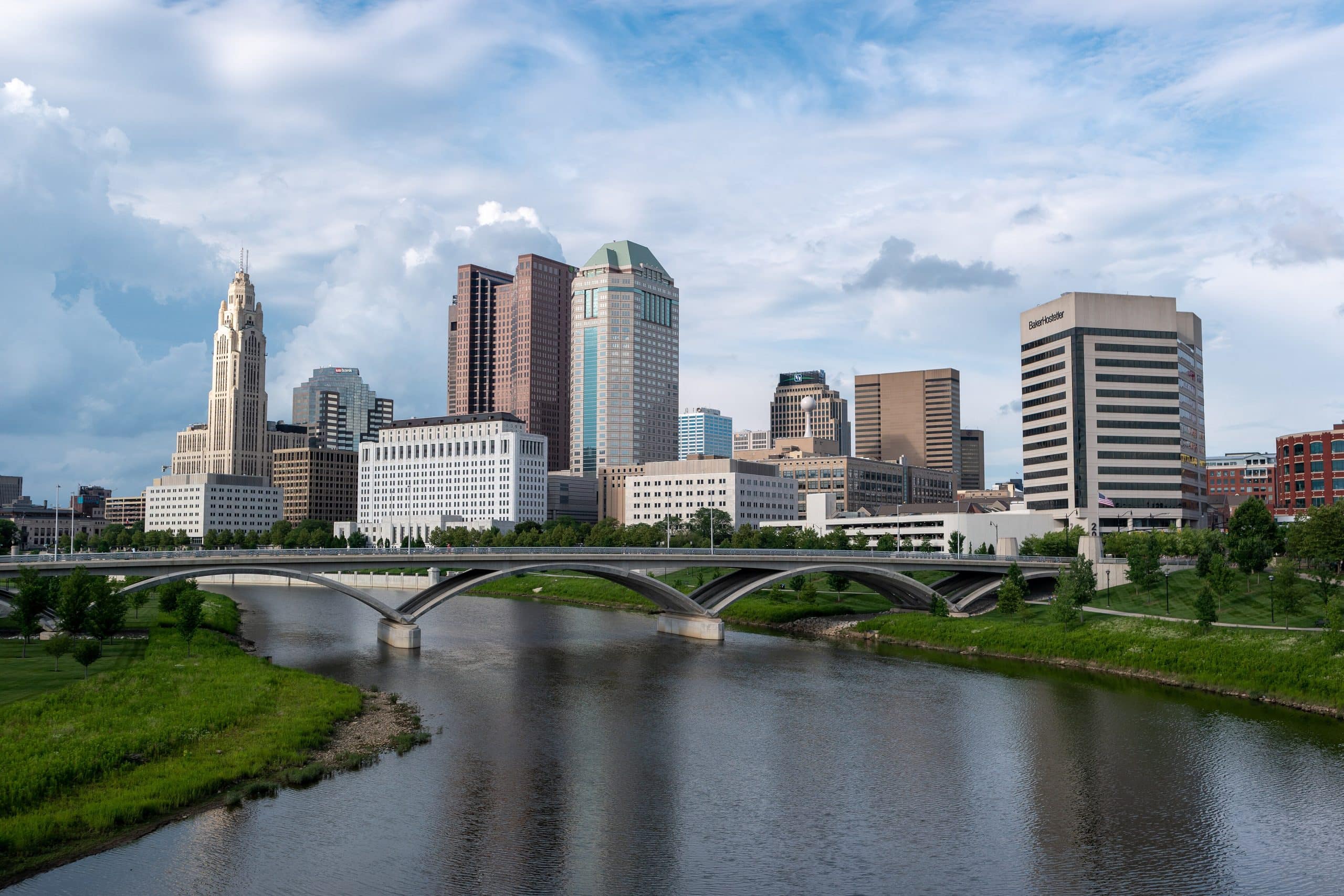 columbus view from main st bridge
