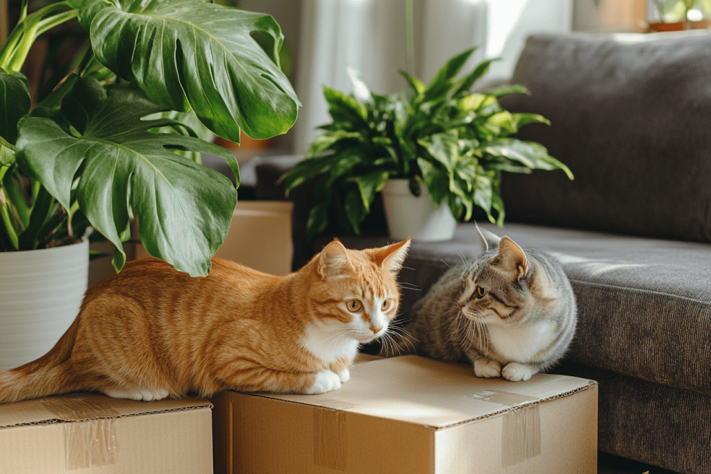 moving with pets cardboard boxes