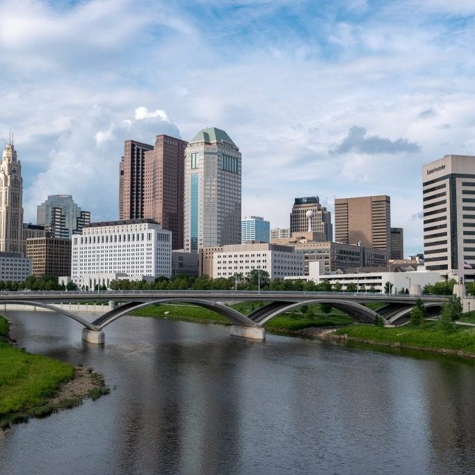 columbus view from main st bridge