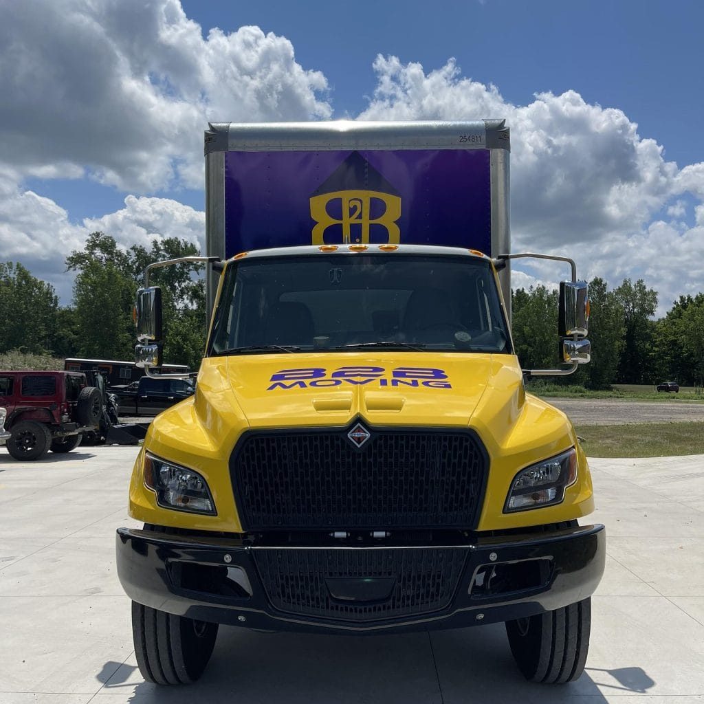 b2b moving truck front cap